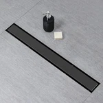 Sanitemodar 32" Black Linear Shower Drain 2-IN-1 Tile Insert & Flat Grate. Fixed Price $55.77.
