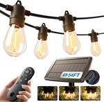 54FT Solar String Lights Outdoor Waterproof With Usb Charging & Remote, Dimmable. Fixed Price $33.31.