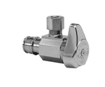 Brasscraft G2CEPX19X Angle Stop 1/4 Turn - 1/2" Pex 3/8" Compression, Chrome. Fixed Price $14.99.