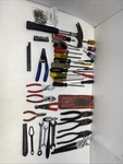 Mixed Lot Of Hand Tools Carpenter Plumbing Mechanic Screwdrivers Wrench Pliers. Fixed Price $40.00.