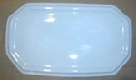 White 16.5 X 9.75 Sears Urc Universal Rundle 56 4002 4003 4470 Toilet Tank Lid. Fixed Price $88.00.