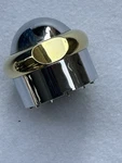 Grohe Diverter Dial Knob Handle , Two Tone Polished Brass &chrome Finish. Fixed Price $45.00.