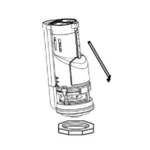 Flush Valve Assembly For Toto CST416M#01 Two Piece Elongated Toilet. Fixed Price $87.97.
