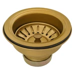 Ruvati Kitchen Sink Strainer Drain Assembly - Stainless Steel Matte Gold Finish. Fixed Price $45.95.