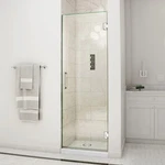 Dreamline Unidoor 27 X 72 Frameless Hinged Shower Chrome. Fixed Price $533.99.