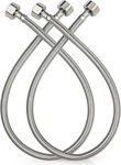 Midanya Faucet Supply LINES,24" Stainless Steel Braided Water Line, 1/2". Fixed Price $25.99.
