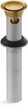 Brushed Brass Bathroom Sink Clicker Drain With Tailpiece & Overflow, Durable Met. Fixed Price $268.99.