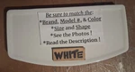 No Flaws White 16.75 X 8.5 American Standard 735199 4370 Toilet Tank Lid Cover. Fixed Price $88.00.