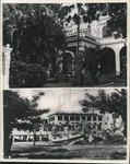 1945 Press Photo United States Army And Navy Club In Manila Then Now. Fixed Price $24.99.