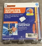 Frost King HC30 Electric Water Pipe Heat Cable Feet. Fixed Price $26.99.