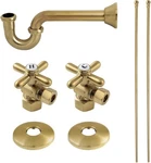 Trimscape KPK107P Traditional Plumbing Sink Kit With P-trap, Brushed Brass. Fixed Price $233.97.