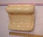 Light Creamy Yellow; Ceramic Soap Dish Tray With Washcloth Holder/grab Bar New. Fixed Price $82.88.