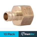 Sharkbite 1/2 Inch Crimp Female Adapter, Brass Plumbing Fitting, UC072LA10. Fixed Price $22.00.