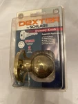 Dexter By Schlage Single Dummy Knob Bright Brass Finish 605. Fixed Price $9.99.