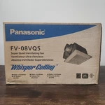 Panasonic Whisper Ceiling FV-08VQ5 Super Quiet Ventilation Fan White 80 Cfm. Fixed Price $200.00.