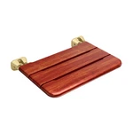 Mr Steam Wall-mounted Folding Shower Seat Satin Brass. Fixed Price $567.00.