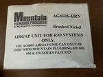 Mountain Plumbing Products AG600S Reverse Osmosis R/o Airgap Unit Brushed Nickel. Fixed Price $29.99.