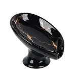 Soap Dish, Ceramic Self Draining Leaf Shape Bar Holder, Marb.... Fixed Price $22.27.