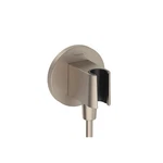 Hansgrohe 26888821 Fixfit Wall Outlet With Handshower Holder In Brushed Nickel. Fixed Price $182.70.