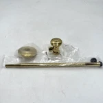 5/8"X3/8 X12" Polished Brass Corrugated Supply Kit Round Handle D105K12-01. Fixed Price $29.95.