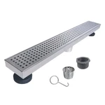 Reln 28 Stainless Steel Linear Shower Drain With Square Pattern Cover. Fixed Price $52.76.