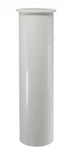 White Plastic Tubular 1-1/4-INCH By 8-INCH Flanged Sink Tailpiece. Fixed Price $6.65.
