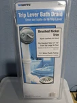 Watts Trip Lever Bath Drain 1-1/2 Brushed Nickel Trim Kit 4BN. Fixed Price $12.99.