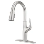 Pfister Highbury Kitchen Faucet With Pull Down Sprayer, Single Handle, Arc.. Fixed Price $107.80.