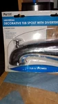 Danco Universal Bathtub Spout Decorative Chrome Finish 10315. Fixed Price $7.34.