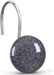Bla Shower Ain Hooks Rings,set Of 12 Marble Cra Decorative. Fixed Price $14.98.