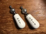 Chicago Faucets Porcelain Handles - 372XLH 372XRH Chrome Plate Pre Owned. Fixed Price $30.00.