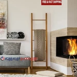 Solid American Cherry Decorative Ladder Multi Rung Towel & Garment Storage New. Fixed Price $65.70.