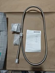 Hansgrohe 28631820 Unica Wall Bar 63" Hose Only Brushed Nickel, Techniflex. Fixed Price $89.99.