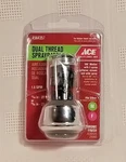 Ace Dual Thread Sprayrator Chrome Finish #4564357 New Package. Fixed Price $14.99.