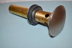 Brasstech 499/14 - Solid Dome Cap Drain With Overflow Gun Metal Finish. Fixed Price $54.99.