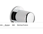 Grohe 28672000 #2 Wall Supply Elbow With 1-2" Threaded Connection. Fixed Price $36.23.