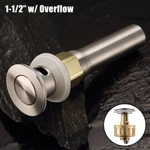 1/1-2" Bathroom Sink Pop Up Drain Stopper With Overflow Basin Vessel W/ Tray. Fixed Price $9.98.