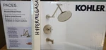 Kohler Paces 1 Handle Bath Tub/shower Set W/valve Brushed Nickel R34530-3G-BN. Fixed Price $174.00.