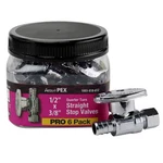 Pk Apollo APXVS1238C6JR 1/2" Brass Pex-b Barb 3/8" Comp Straight Stop Valve. Fixed Price $29.22.