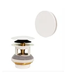 Westbrass 1-1/2 In. Npsm Integrated Overflow Round Tip-toe Bath Drain D98RK-50. Fixed Price $25.00.