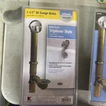 New Keeney Triplelever Brass Bath Drain 1-1/2 20 Gauge Pn: 606RB. Fixed Price $20.00.