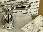 Delta H717 Large Chrome Lever Handle For Faucet Includes Install Kit. Fixed Price $32.00.