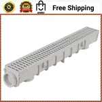 Nds Pro Series 5 X 40 Channel Drain Kit W/ Grate + End Outlet 864G. Fixed Price $63.99.