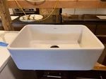 Used 24 Whitehaus Fireclay Single Kitchen Sink Bowl Basin Good Condition. Fixed Price $449.76.