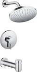 Hansgrohe Vernis Round Pressure Balance 2.5 Gpm Shower Set With Tub Spout Chrome. Fixed Price $293.37.