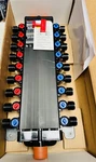 Viega 50250 18-PORT (8 HOT/10 Cold) 1/2" Manabloc W/ Adapters (open Box). Fixed Price $100.00.