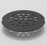 Snap-in Shower Drain Cover 4-1/4 Inch Strainer Grid Round (1, Black). Fixed Price $17.84.
