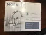 Moen Banbury Two-handle High Arc Bathroom Faucet Chrome (WS84913). Fixed Price $45.00.