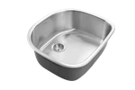 Houzer Medallion Designer 24" Stainless Steel Undermount Single Bowl Kitchen. Fixed Price $255.94.