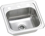 New Elkay BCR152 Celebrity 15" Single Basin Drop-in Stainless Steel Bar Sink. Fixed Price $199.99.